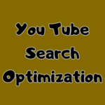 YouTube search optimization text icon