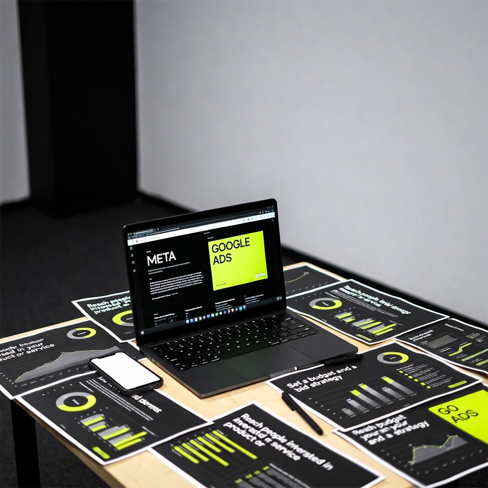 Digital marketing reports with meta and google ads