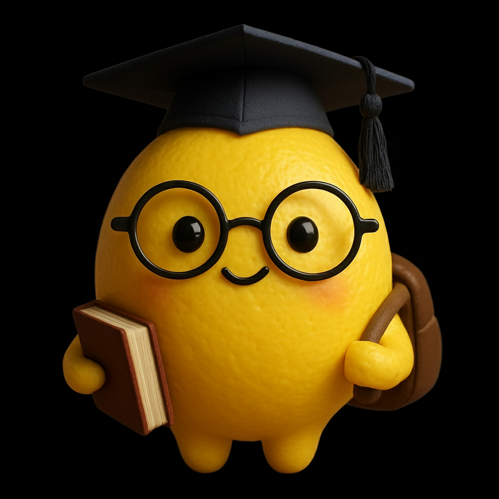 SkillupLemon mascot graduation day