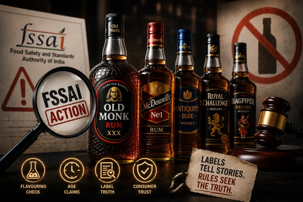 FSSAI vs Alcohol Brands FSSAI alcohol rules