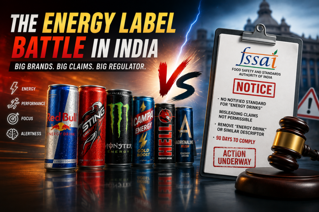 FSSAI Energy Drink Rules: The “Energy” Label Battle Explained 2 FSSAI scrutiny of energy drink labels in India